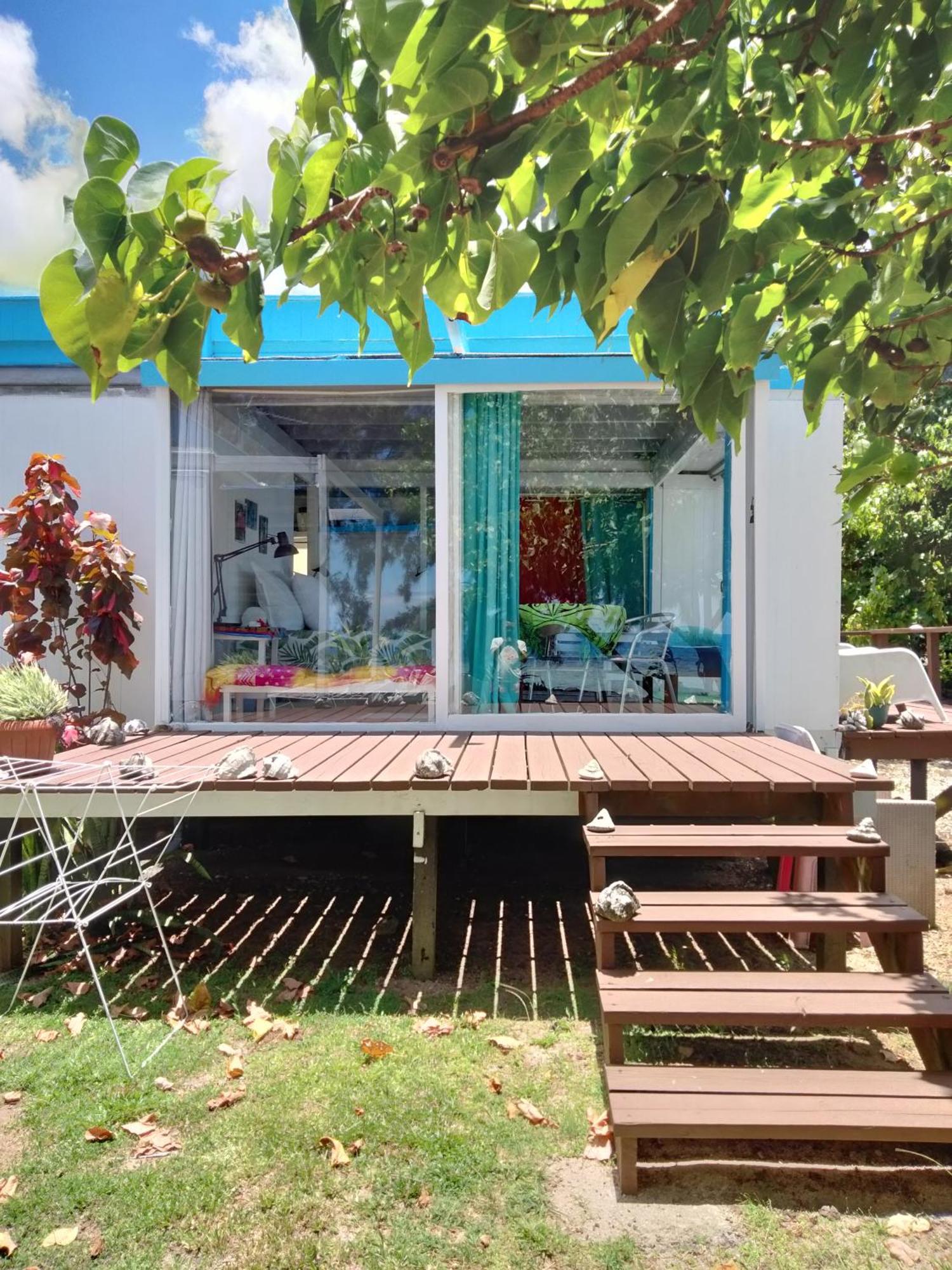 Bungalow Vue Lagon 180 Degre, La Maison Bleue Moorea Exterior foto